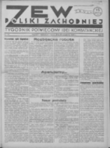 Zew Polski Zachodniej: tygodnik poświęcony idei kombatanckiej 1935.09.29 R.2 Nr39