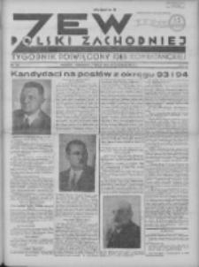 Zew Polski Zachodniej: tygodnik poświęcony idei kombatanckiej 1935.09.08 R.2 Nr36