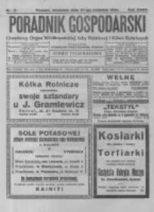 Poradnik Gospodarski. Pismo Tygodniowe. 1924.04.27 R.35 nr17