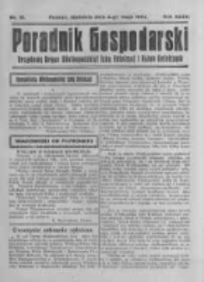 Poradnik Gospodarski. Pismo Tygodniowe. 1924.05.04 R.35 nr18