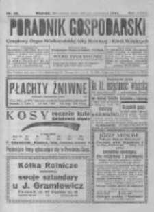 Poradnik Gospodarski. Pismo Tygodniowe. 1924.06.29 R.35 nr26