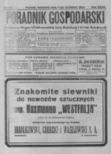 Poradnik Gospodarski. Pismo Tygodniowe. 1924.09.07 R.35 nr36