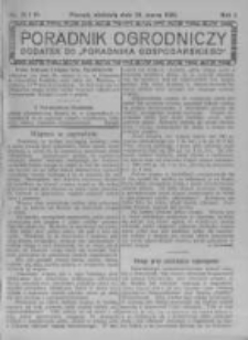 Poradnik Ogrodniczy. 1920.03.28 R.1 nr12-13