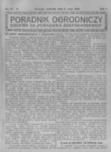 Poradnik Ogrodniczy. 1920.05.09 R.1 nr18-19