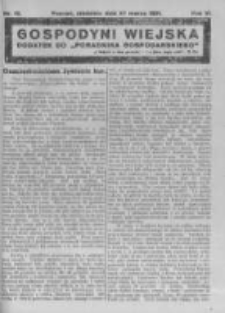 Gospodyni Wiejska. 1921.03.27 R.6 nr13