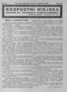 Gospodyni Wiejska. 1921.04.10 R.6 nr15