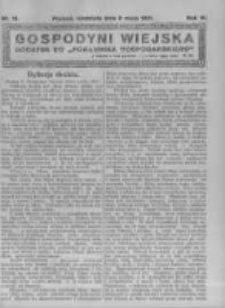 Gospodyni Wiejska. 1921.05.08 R.6 nr19