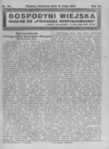 Gospodyni Wiejska. 1921.05.15 R.6 nr20