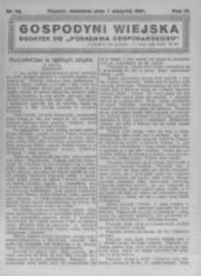 Gospodyni Wiejska. 1921.08.07 R.6 nr32