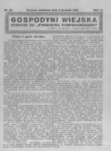 Gospodyni Wiejska. 1921.12.04 R.6 nr49
