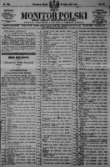 Monitor Polski. Dziennik Urzędowy Rzeczypospolitej Polskiej. 1923.07.20 R.6 nr162