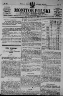Monitor Polski. Dziennik Urzędowy Rzeczypospolitej Polskiej. 1923.08.29 R.6 nr195