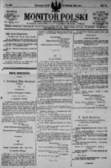 Monitor Polski. Dziennik Urzędowy Rzeczypospolitej Polskiej. 1923.09.12 R.6 nr206