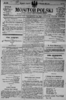 Monitor Polski. Dziennik Urzędowy Rzeczypospolitej Polskiej. 1923.09.13 R.6 nr207
