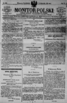 Monitor Polski. Dziennik Urzędowy Rzeczypospolitej Polskiej. 1923.10.01 R.6 nr222