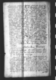 Copia Listu Generała Wielgopolskiego Ludwika Szołdrskiego do Senatorow konwokuiąc Ich na Seymik Srodzki pro d. 23 Augusta 1734