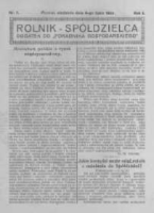 Rolnik Sp&oacute;łdzielca. 1924.07.06 R.1 nr7