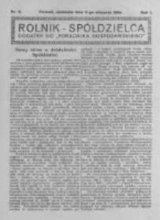 Rolnik Sp&oacute;łdzielca. 1924.08.03 R.1 nr9