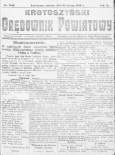 Krotoszyński Orędownik Powiatowy 1920.02.24 R.72 Nr15-16