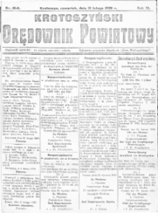 Krotoszyński Orędownik Powiatowy 1920.02.12 R.72 Nr10-11