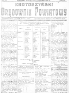 Krotoszyński Orędownik Powiatowy 1920.01.13. R.72 Nr3