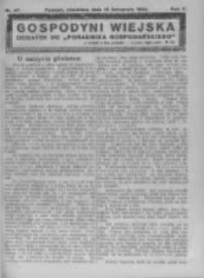 Gospodyni Wiejska. 1922.11.19 R.7 nr47
