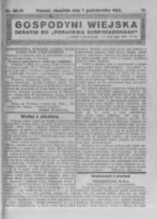 Gospodyni Wiejska. 1923.10.07 R.8 nr39-40