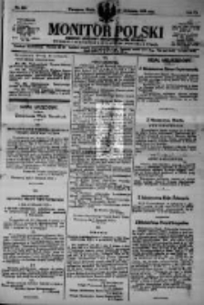Monitor Polski. Dziennik Urzędowy Rzeczypospolitej Polskiej. 1923.11.21 R.6 nr265