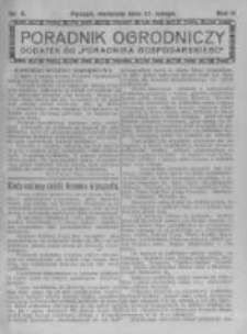 Poradnik Ogrodniczy. 1921.02.27 R.2 nr9