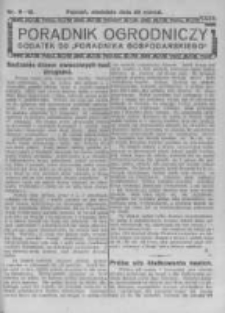 Poradnik Ogrodniczy. 1921.03.20 R.2 nr11-12
