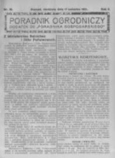 Poradnik Ogrodniczy. 1921.04.17 R.2 nr16