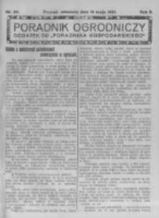 Poradnik Ogrodniczy. 1921.05.15 R.2 nr20