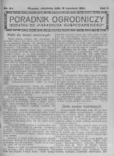 Poradnik Ogrodniczy. 1921.06.12 R.2 nr24