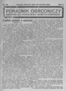 Poradnik Ogrodniczy. 1921.06.26 R.2 nr26