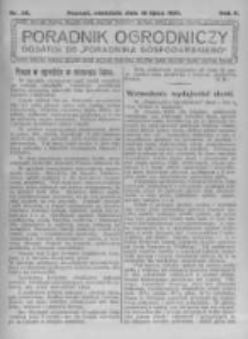 Poradnik Ogrodniczy. 1921.07.10 R.2 nr28