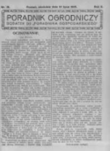 Poradnik Ogrodniczy. 1921.07.31 R.2 nr31