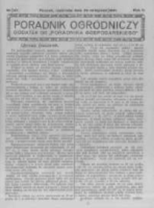 Poradnik Ogrodniczy. 1921.11.20 R.2 nr47