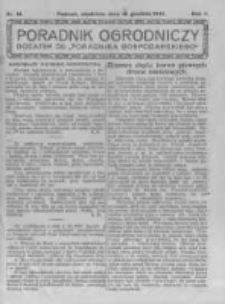 Poradnik Ogrodniczy. 1921.12.18 R.2 nr51