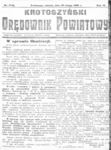 Krotoszyński Orędownik Powiatowy 1920.02.28 R.72 Nr17-18