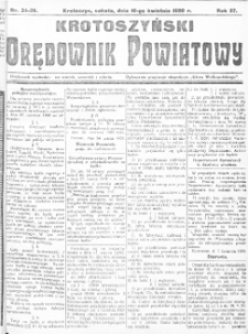 Krotoszyński Orędownik Powiatowy 1920.04.10 R.27 Nr34-36