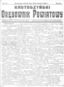 Krotoszyński Orędownik Powiatowy 1920.04.13 R.27 Nr37