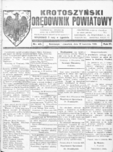 Krotoszyński Orędownik Powiatowy 1920.04.22 R.27 Nr40