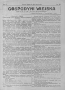 Gospodyni Wiejska. 1916.07.14 R.1 nr16