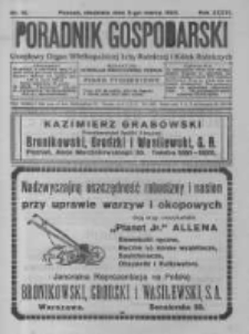 Poradnik Gospodarski. Pismo Tygodniowe. 1925.03.08 R.36 nr10