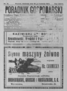 Poradnik Gospodarski. Pismo Tygodniowe. 1925.04.12 R.36 nr15
