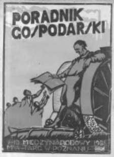 Poradnik Gospodarski. Pismo Tygodniowe. 1925.05.03 R.36 nr18