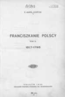 Franciszkanie polscy T.2 1517-1795