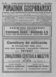 Poradnik Gospodarski. Pismo Tygodniowe. 1925.09.20 R.36 nr38
