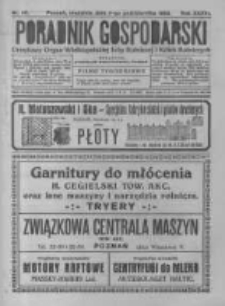 Poradnik Gospodarski. Pismo Tygodniowe. 1925.10.04 R.36 nr40
