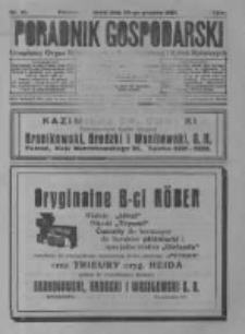 Poradnik Gospodarski. Pismo Tygodniowe. 1925.12.20 R.36 nr51